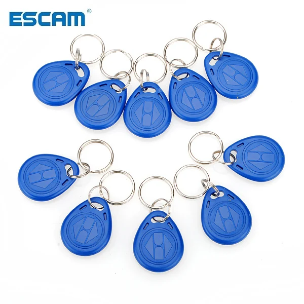 ESCAM 1 stücke 125kHz RFID Proximity ID-Token Tag Key Keyfobs Keychain Kette Kunststoff Für Access System