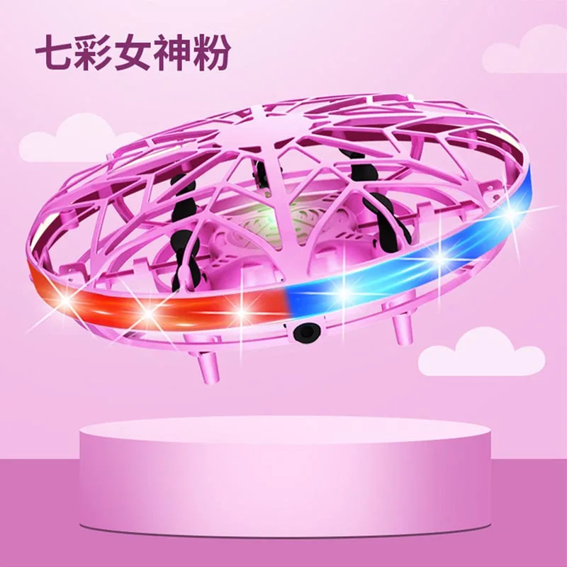 

Magic Flying Helicopter Spinner Fingertip Upgrade Flight Gyro Fly orb Hover Ball Mini Dron Aircraft Toys LED Type Toy Kids Gifts