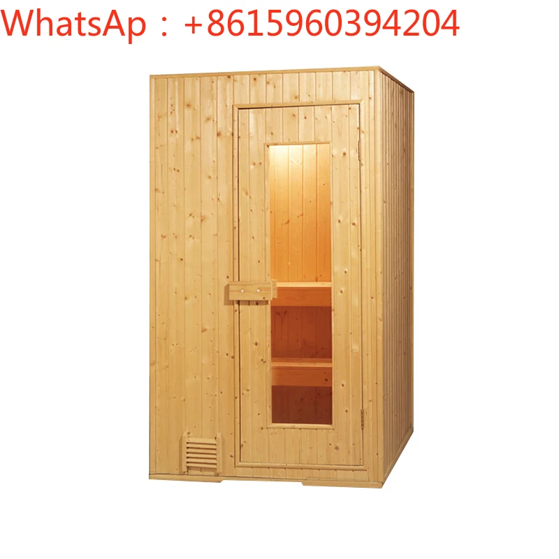 Sauna room wood plank household commercial double dry steam room sweat steam room sauna furnace stone steam engine