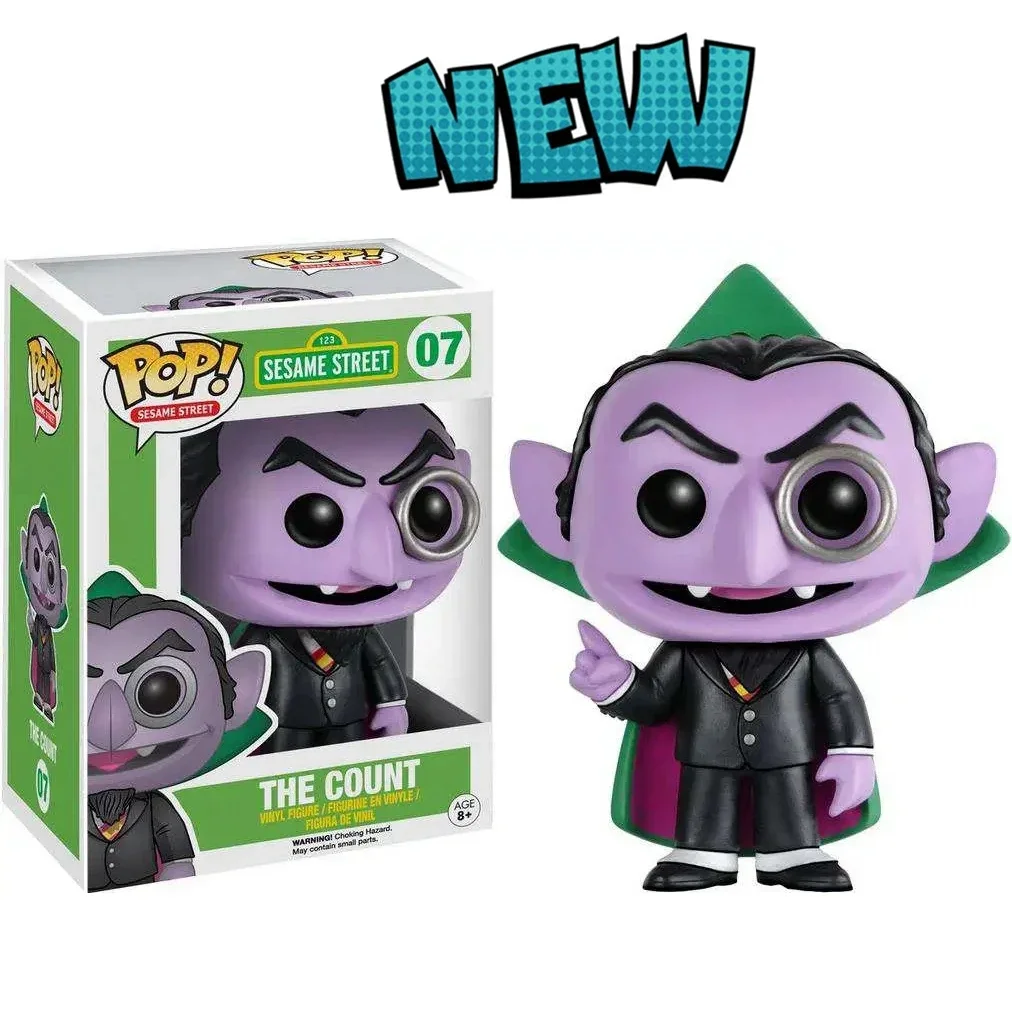 New Arrival Funko POP Sesame Street The Count #07 Vinyl Dolls Action Figures Collection Model Toys for Christmas Gift