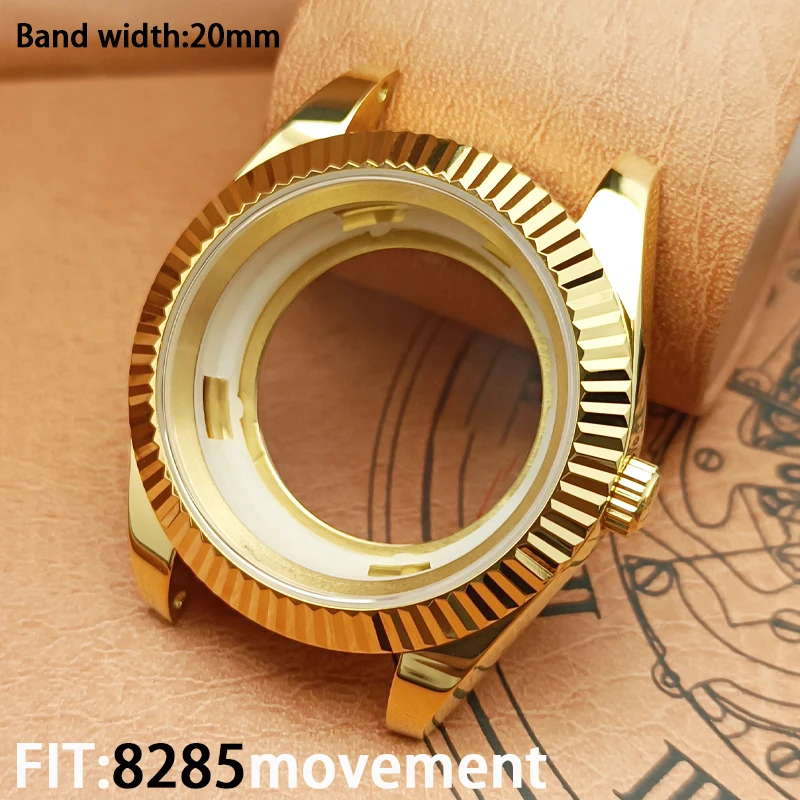 Submersível Sapphire Cristal Waterproof Case, Movimento Mecânico Automático, Alta qualidade, 40mm, 8285, NH34, NH35