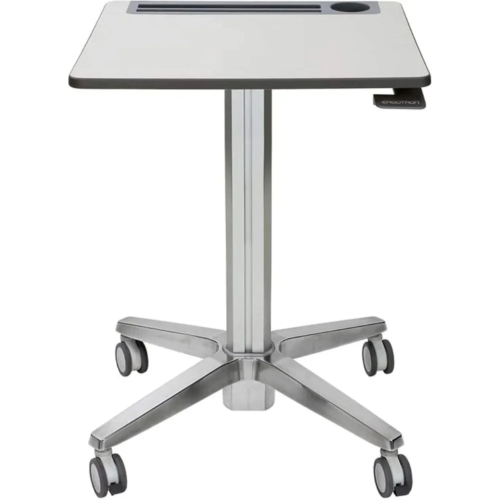 

LearnFit Mobile Standing Desk, Adjustable Height Small Rolling Laptop Computer Sit Stand Desk with Wheels for Classroom