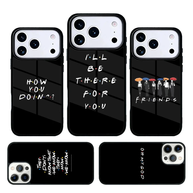 Capa de Celular Friends TV Show How You Doin' Compatível com iPhone 17 Air, 16e, 15, 14, 13, 12, 11 Pro Max, 17 Air