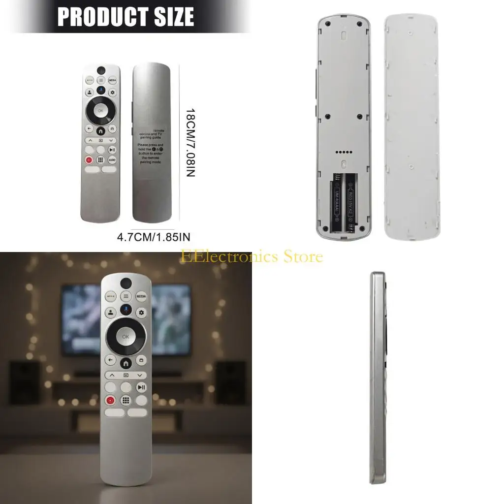 B03C Intelligent Remote Anti Fall Construction Voice Replacement Controller Compatibility ABS Texture for HTR U33G TVs