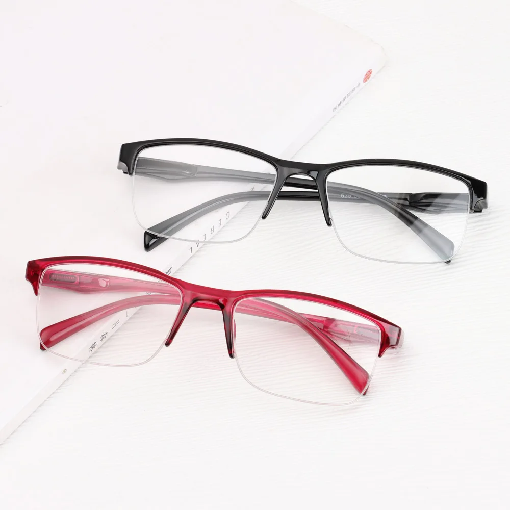 1Pc Ultra-Light Half Frame Reading Glasses Computer Goggles +75 +100 +125 +150 +175 +200 +225 +250 +275 +300 +325 +350 +375 +400