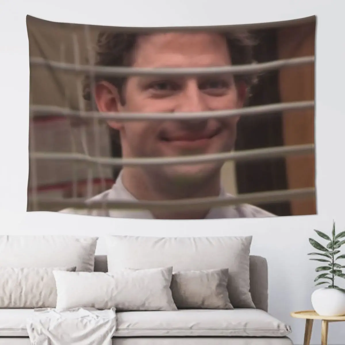 Jim Halpert Looking Through the window - The Office Tapestry Decor For Room Room Decor For Girls On The Wall Tapestry