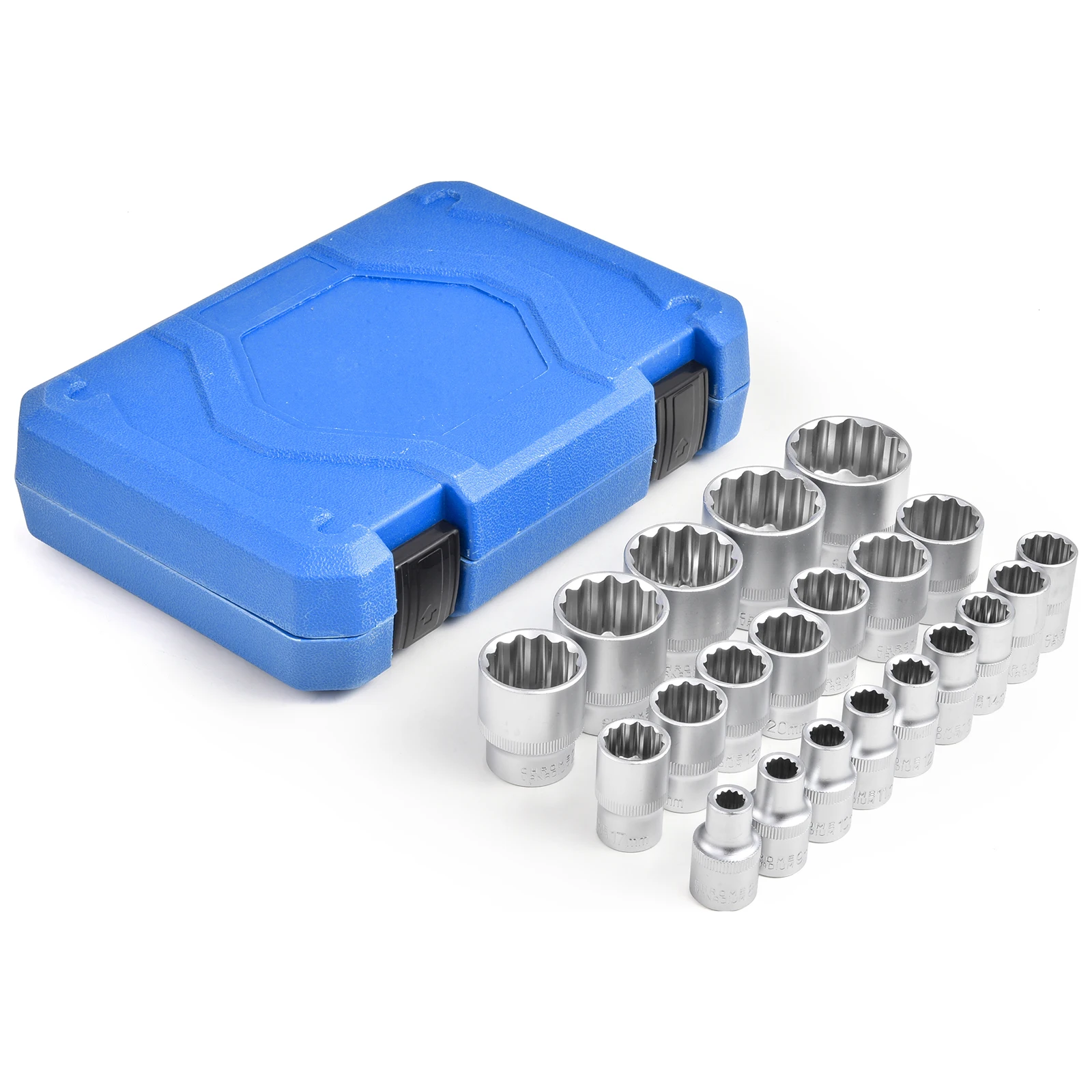 Image of 21-teiliger Steckschlüsselsatz 1/2-Zoll-Antrieb, 8-36mm 12-kantiger Torx-Steckschlüsselsatz