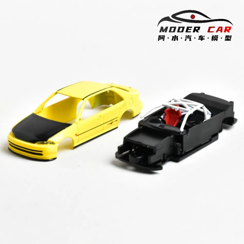 بناء محرك 1:64 هدايا للمراهقين EG9 AE86 Diecast نموذج سيارة