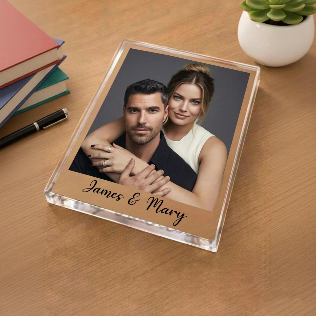 Photo Acrylic Block - كتلة أكريليك مخصصة للصور والنصوص -