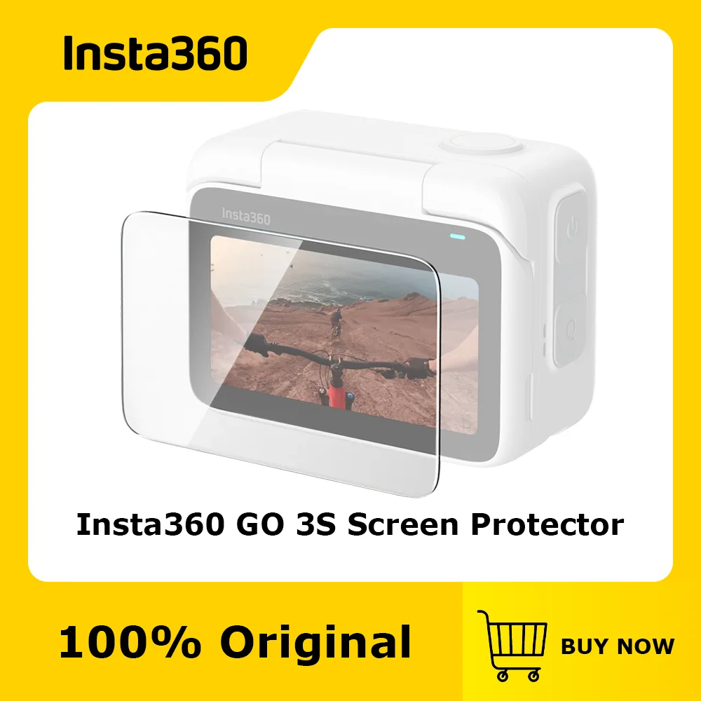 Official & Original Insta360 GO 3S Screen Protector, High-definition and crystal-clear transparency.