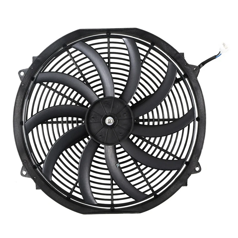 16 Inch Electric Radiator Fan Car Tuning Universal Cooling Fan 12V 80W Radiator Cooling Electronic Fan Suction Blower