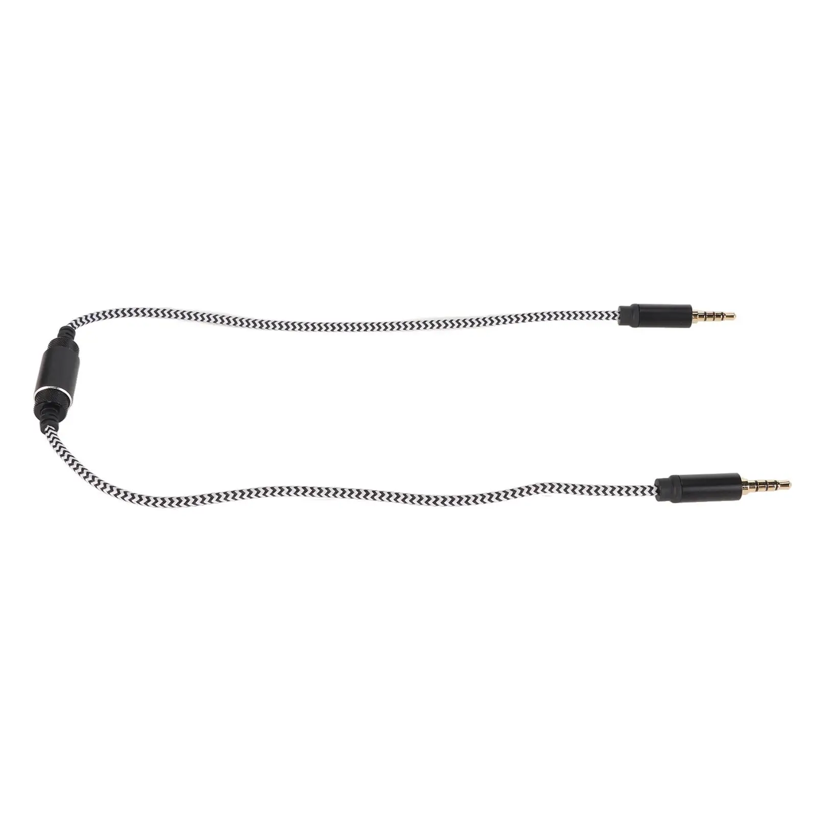 Professional 3.5mm Bidirectional Recording Cable, Noise Reduction for mobile Phone, for pc , for stereo , for office 