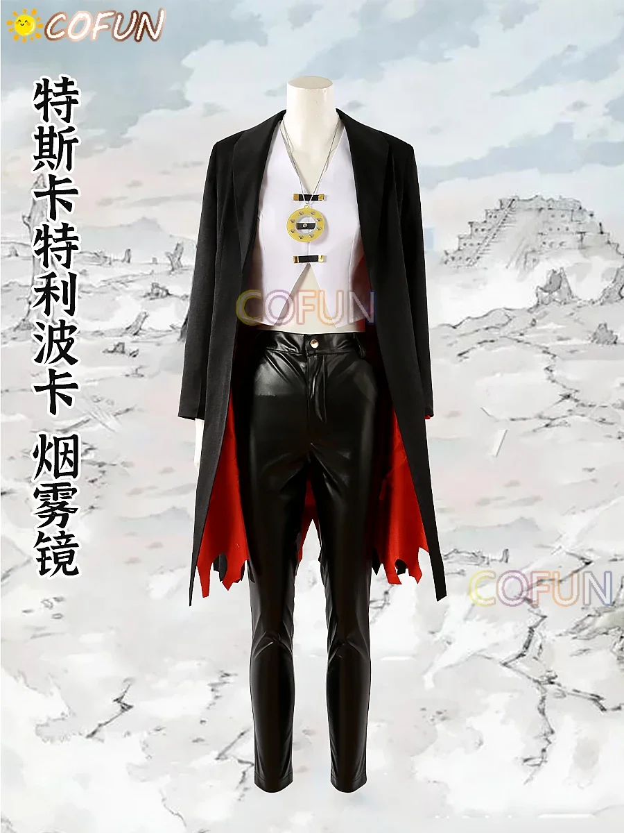 COFUN [personalizado] disfraz de Tezcatlipoca de Fate/Grand Order, trajes de Halloween FGO, camisa de juego para hombres y mujeres, pantalones, chaqueta