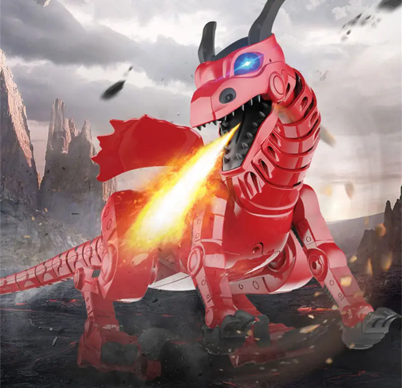 재미있는 쥬라기 전기 공룡 모형 장난감 시뮬레이션 걷는 공룡 로봇 빛과 소리와 함께 흔들리는 음악 드래곤 장난감 어린이 선물