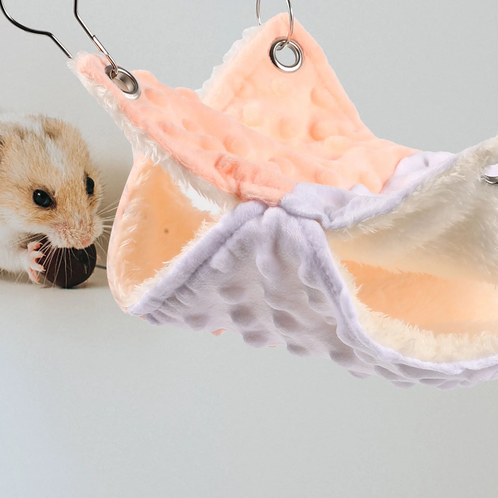

Pet Hammock Double Layer Comfortable Hammock Bed Warm Sleeping Nest For Guinea Pigs Hamsters And Small Animals