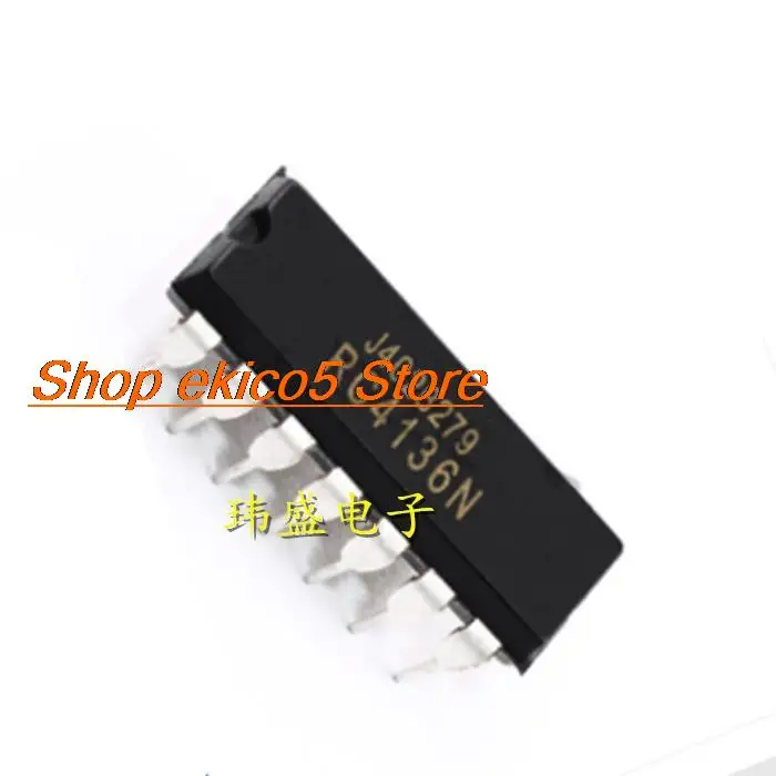 

10 шт., Оригинальные запасные части RC4136N RC4136 DIP14