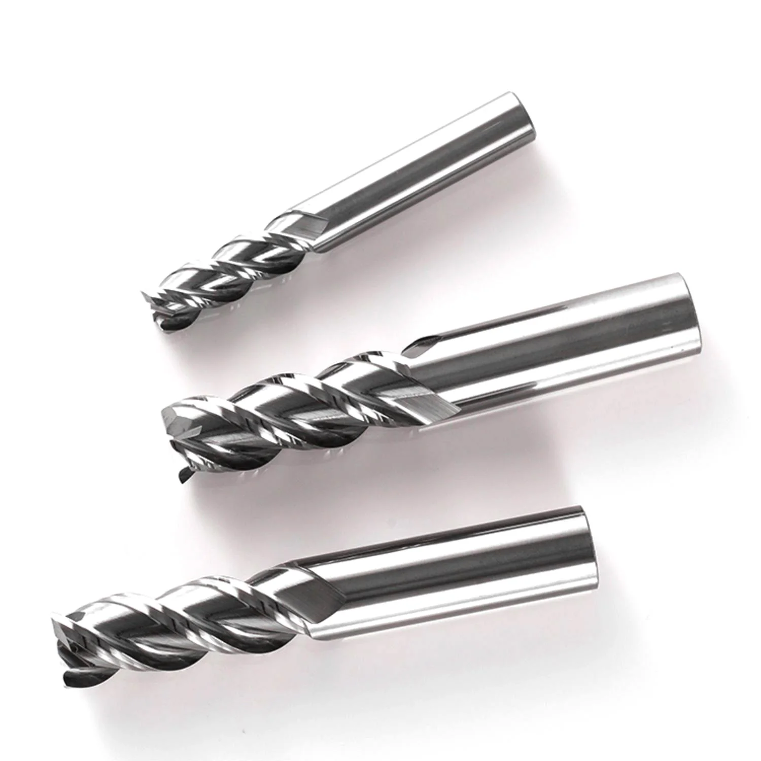 3 플루트 플랫 엔드밀 스틸 CNC 밀링 커터, 금속 DLC 코팅, CNC 라우터 비트, HRC58, HRC55, HRC56, 8mm, 10mm, 12mm, 14mm
