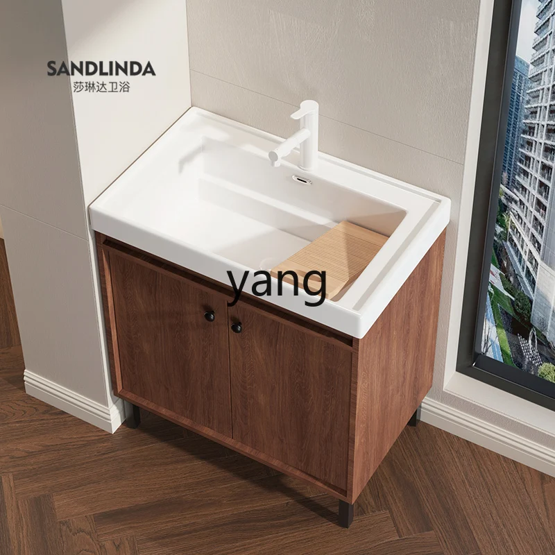 

Yhm antique honeycomb aluminum balcony laundry cabinet integrated pool sink