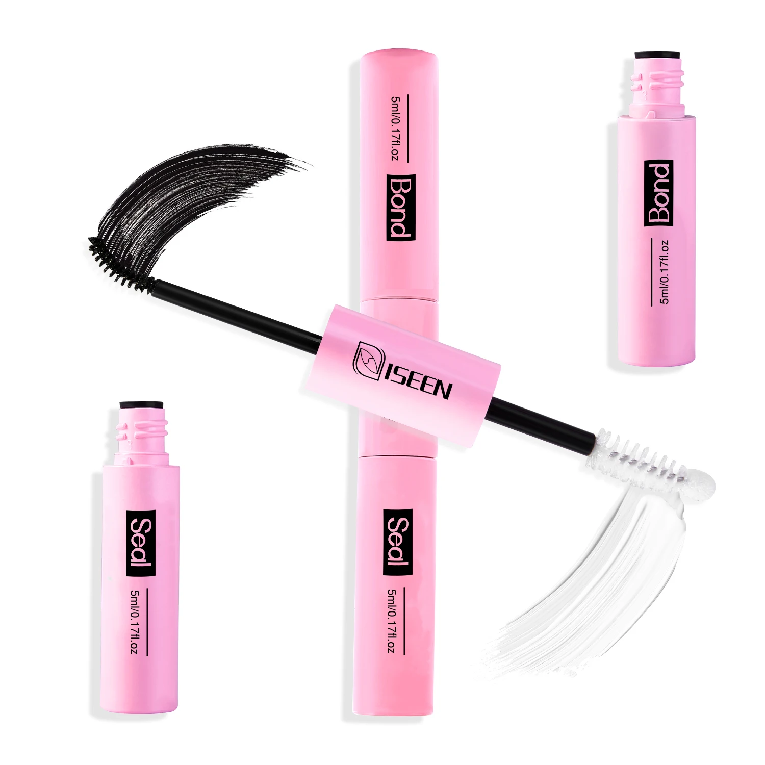 Wimpernkleber und Versiegelung für Wimperncluster, starker fester Kleber, langlebiger Wimpernkleber, Wimpernverlängerung, Pinzette