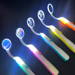 Miroir Dentaire Anti-Buée avec Lumière LED, Inspection, Vérification, Dentiste, Réutilisable, Soins Buccaux