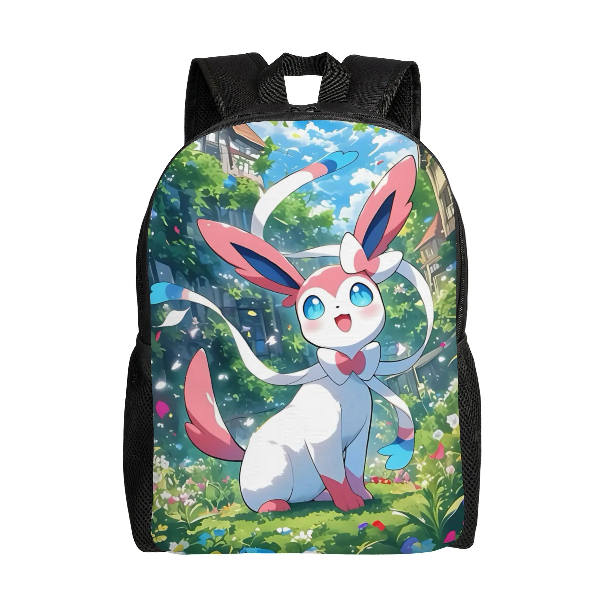 

1PC Fashion Backpacks Eeveelution Eevee pokemon Daypack funko Adjustable Strap Campus Retro Washable Rucksack