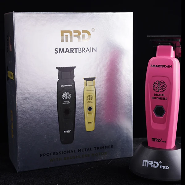 Машинка для стрижки волос MRD, профессиональная GMT-90-4, умный триммер для мозга, высокоскоростная гравировка, мужской цельнометаллический корпус, лезвие DLC 440C