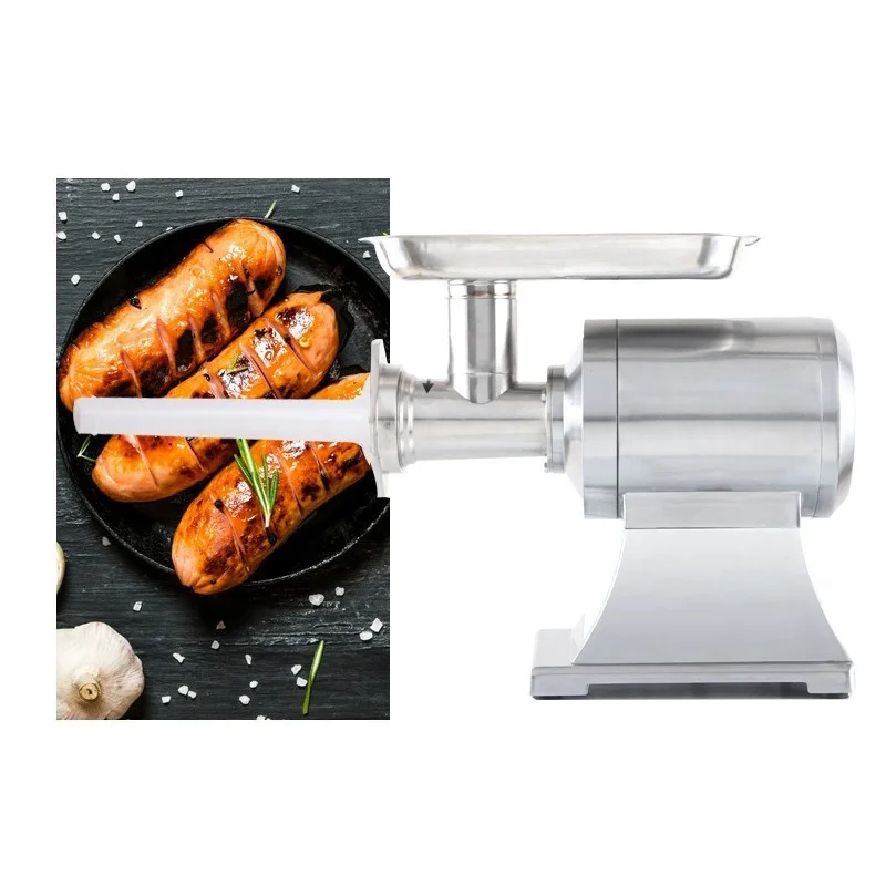 110V/220V Commercial Meat Grinder, 850W Electric Meat Grinder, 150KG/H Stainless Steel Industrial Fresh Meat Processing