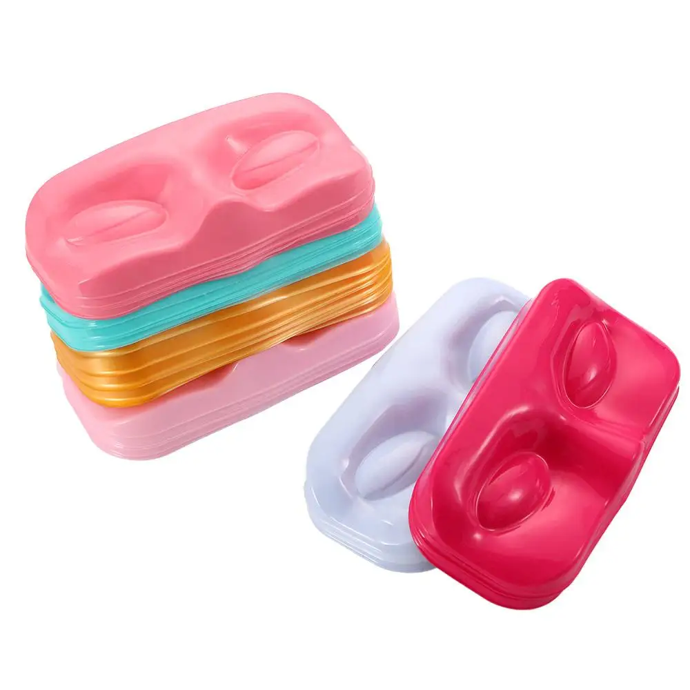 for Women Girls Face Shape Reusable Packaging Box Eyelash Trays Lashes Storage False Eyelashes Case