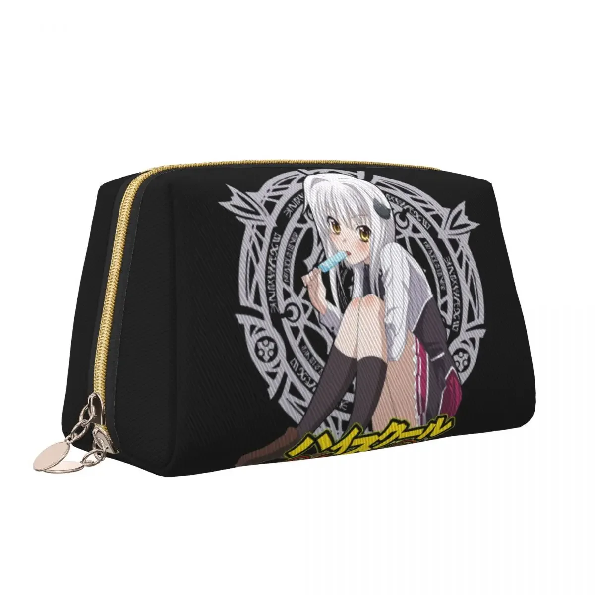 Tojo Koneko Love High School DxD Anime Japanese Name Toiletry Bag Fashion Makeup Cosmetic Organizer Beauty Storage Dopp Kit Box