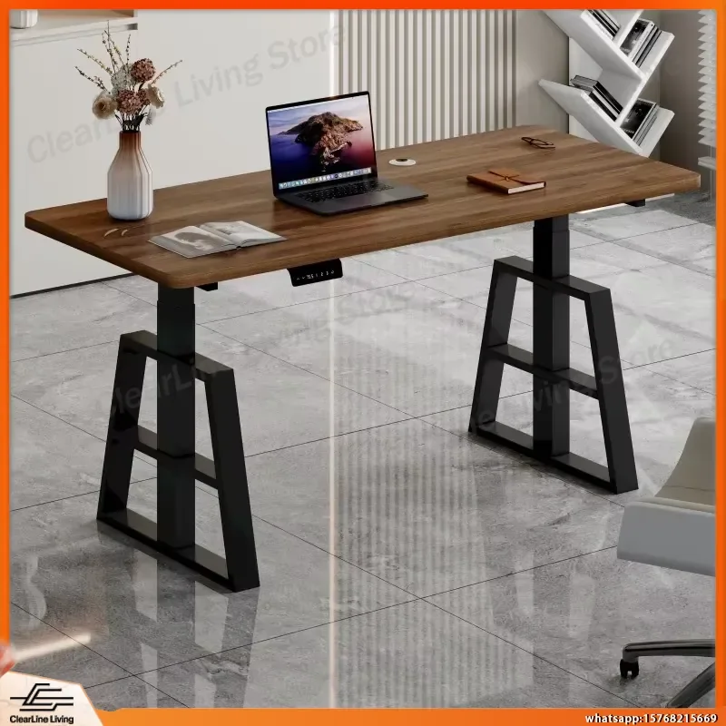 Electric Height Adjustable Gaming Desk Dual Motor Smart Computer Desk with Memory Function Ergonomic Standing Desk for