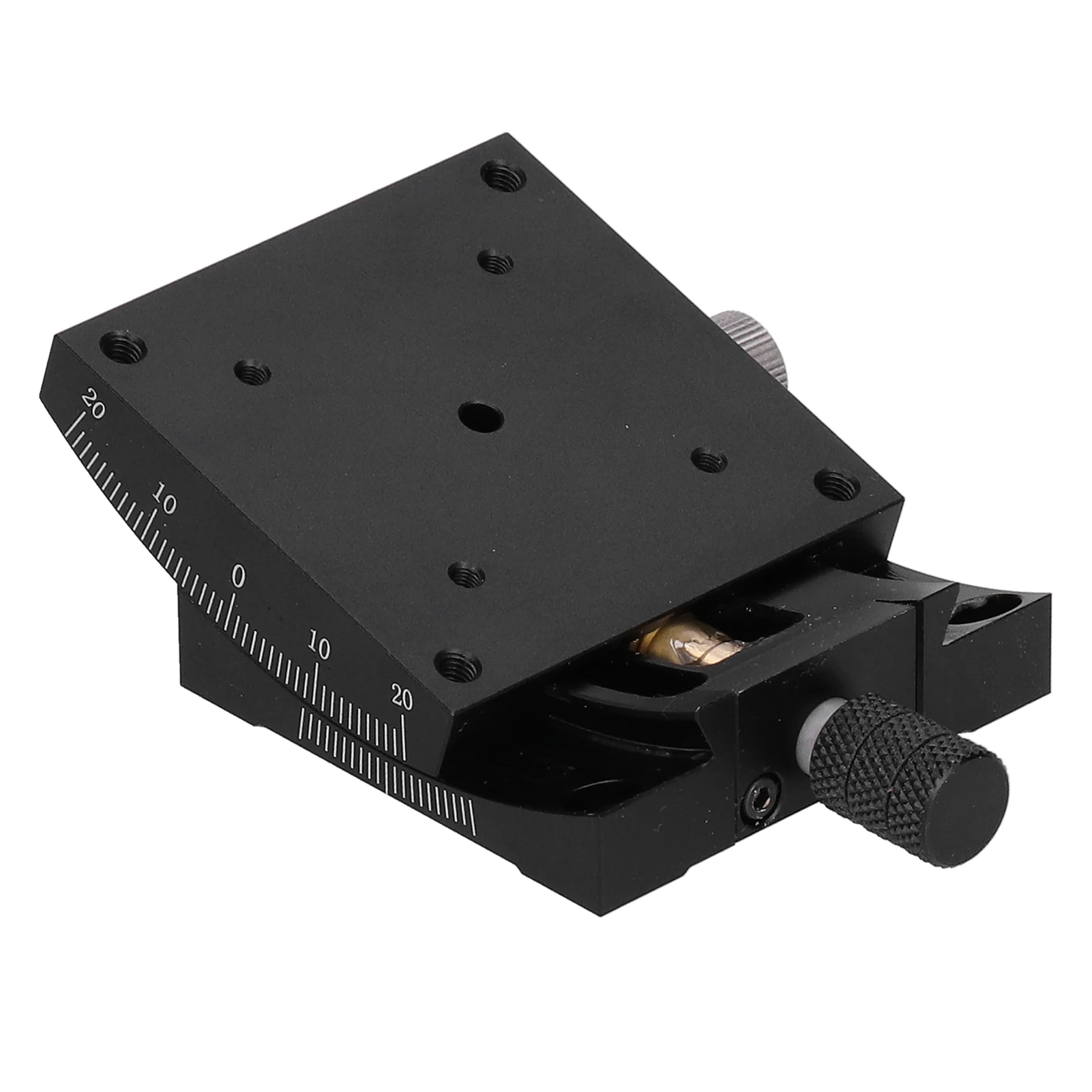 Goniomètre à mouvement linéaire, vis sans fin à renvoi cannelé, plateforme manuelle à réglage fin HXVA60 60x60mm