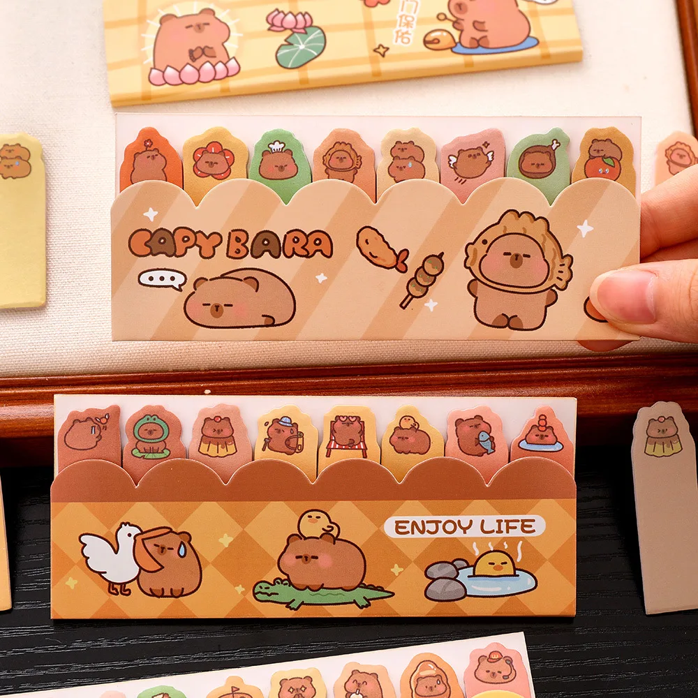 120 Sheets Cute Animals DIY Sticker Bookmarks Memo Pad Sticky Notepaper Sticky Notes Page Flags Self-Stick Tab Bookmark Marker