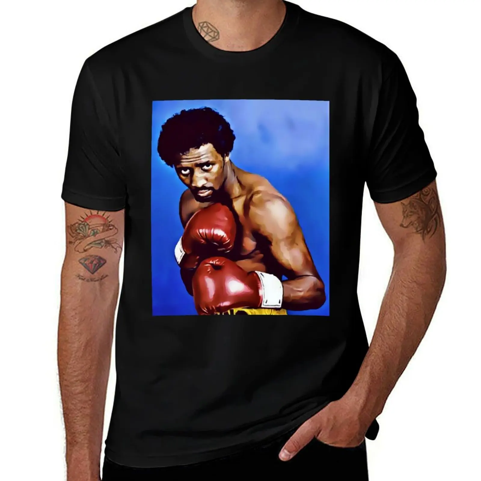 Tommy 'The Hitman' Hearns T-Shirt Work Outdoor for Men T-Shirt