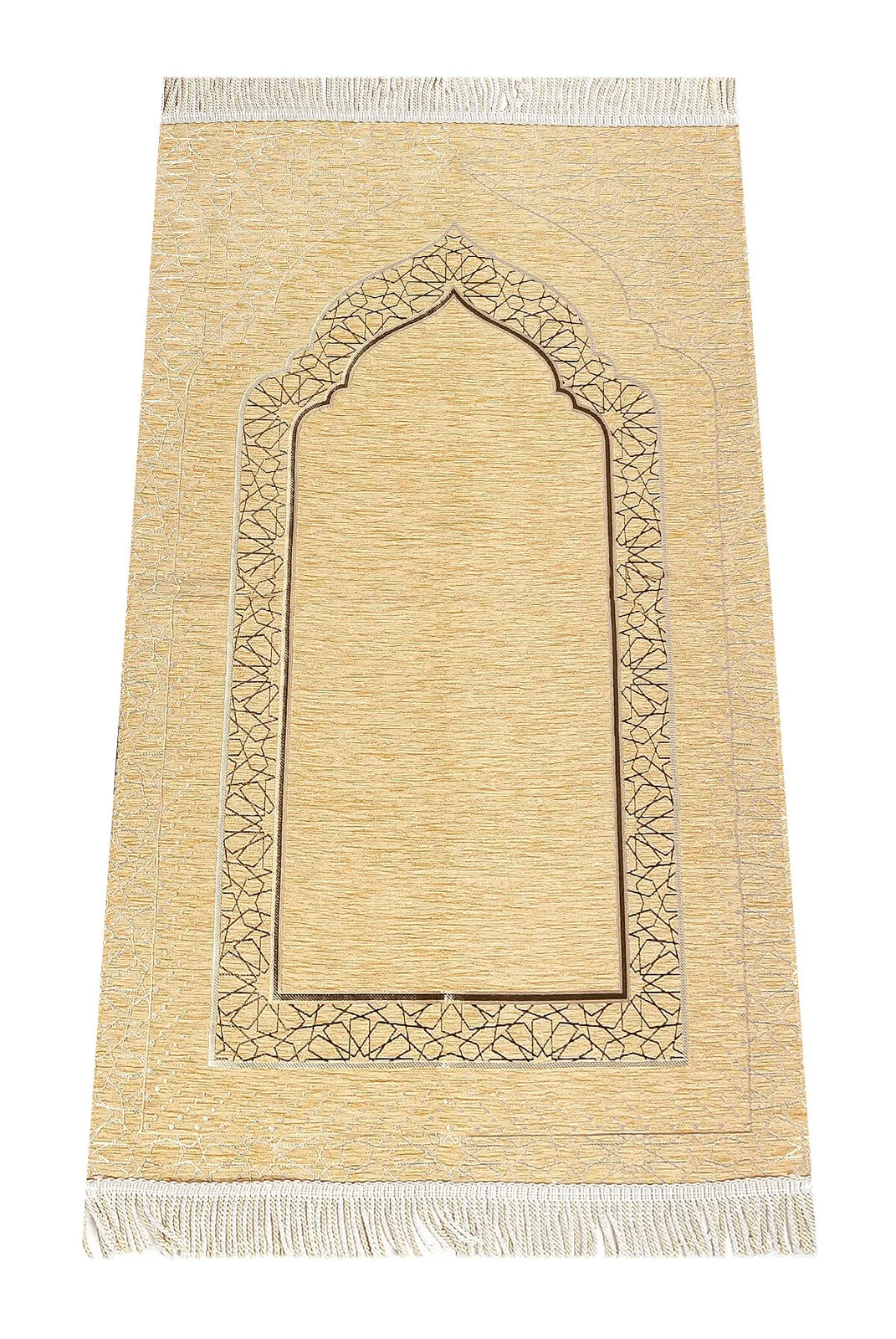 ŞÖNİL Prayer RUG WITH MİHRAP PATTERN PATTERNED LIMIT Gold Muslim Islam Sheet Prayer Mat Holy Quraan Islamic Mats