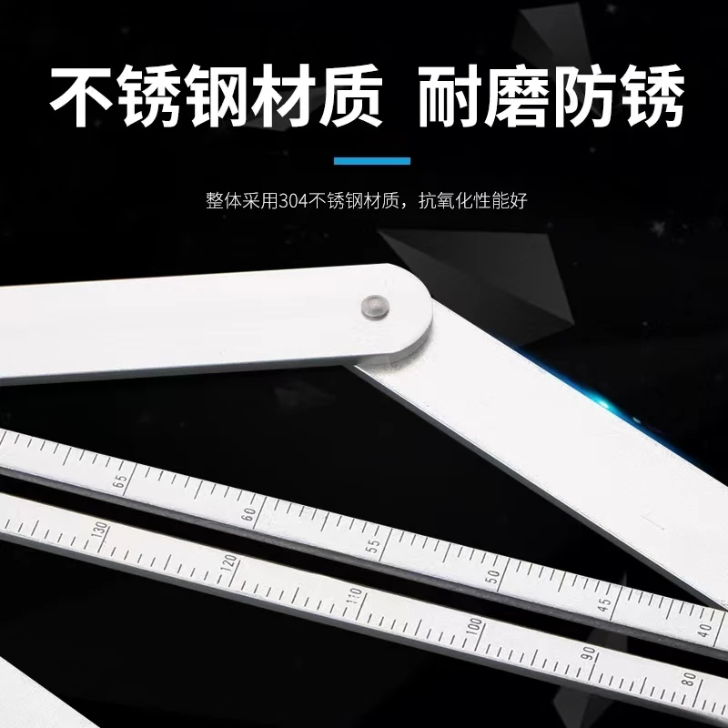 

Precision diagonal ruler aluminum alloy trimming decoration multi-functional woodworking ceiling artifact measuring tool angle r