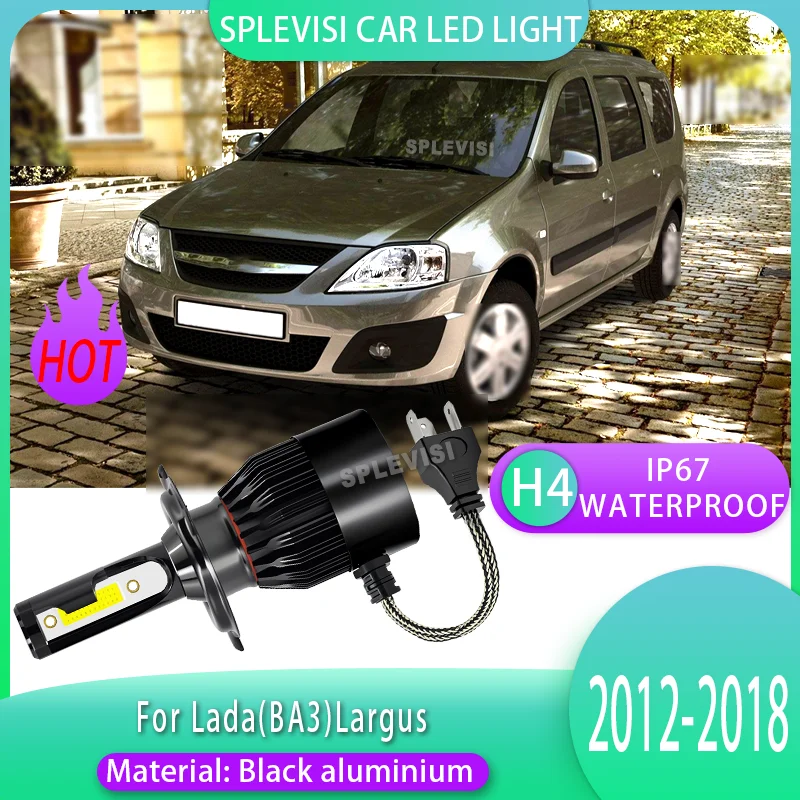 

60 Вт, 6000 лм/лампа, 6000 К, светодиодные лампы для фар, идеальный опыт вождения для Lada (BA3)Largus 2012 2013 2014 2015 2016 2017 2018