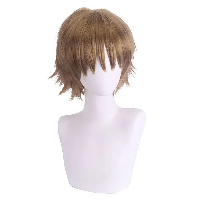 Sakura Cardcaptor Sakura Cosplay Wig For Li Xiaolong Short Hair With Fluffy Ends