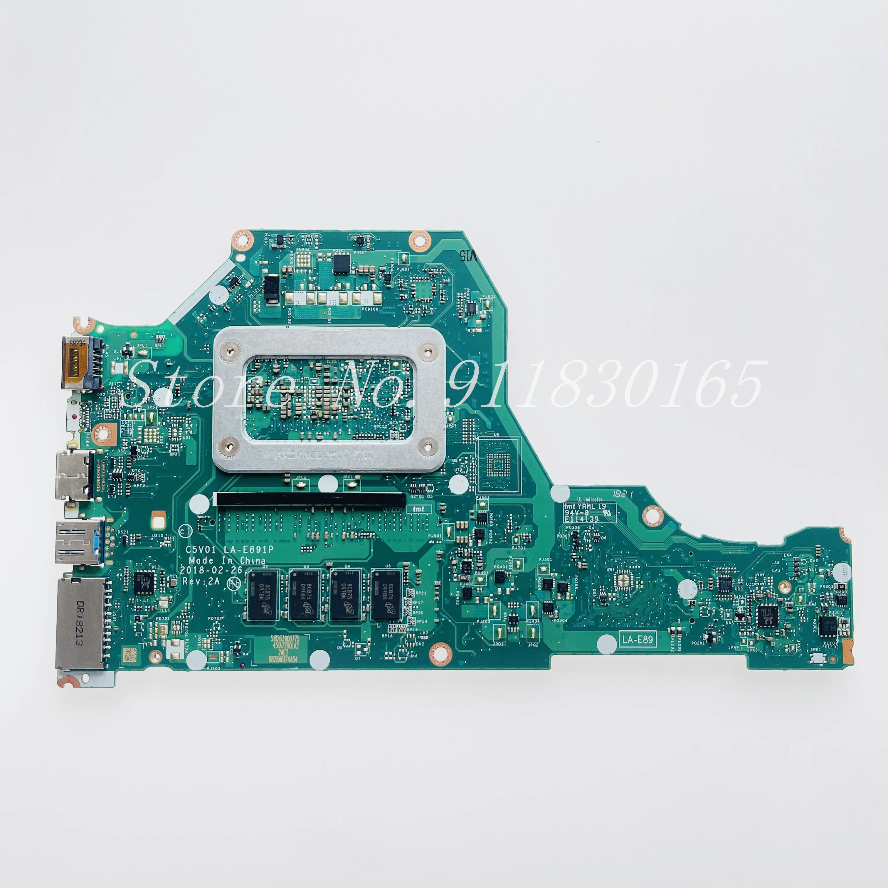 Imagem -03 - Placa-mãe Portátil para Acer Aspire La-e891p Rev:2a A31553 A315-53g I38130u I59250u I7-8550u Cpu Uma 4gb de Ram Nbh2811001