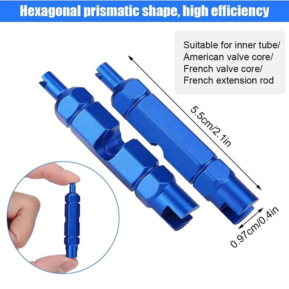 Premium-Werkzeug zum Entfernen des Fahrrad ventil kerns für Schrader und Presta, Werkzeugs atz für die Reparatur von Reifen ventilen, 2-teiliges