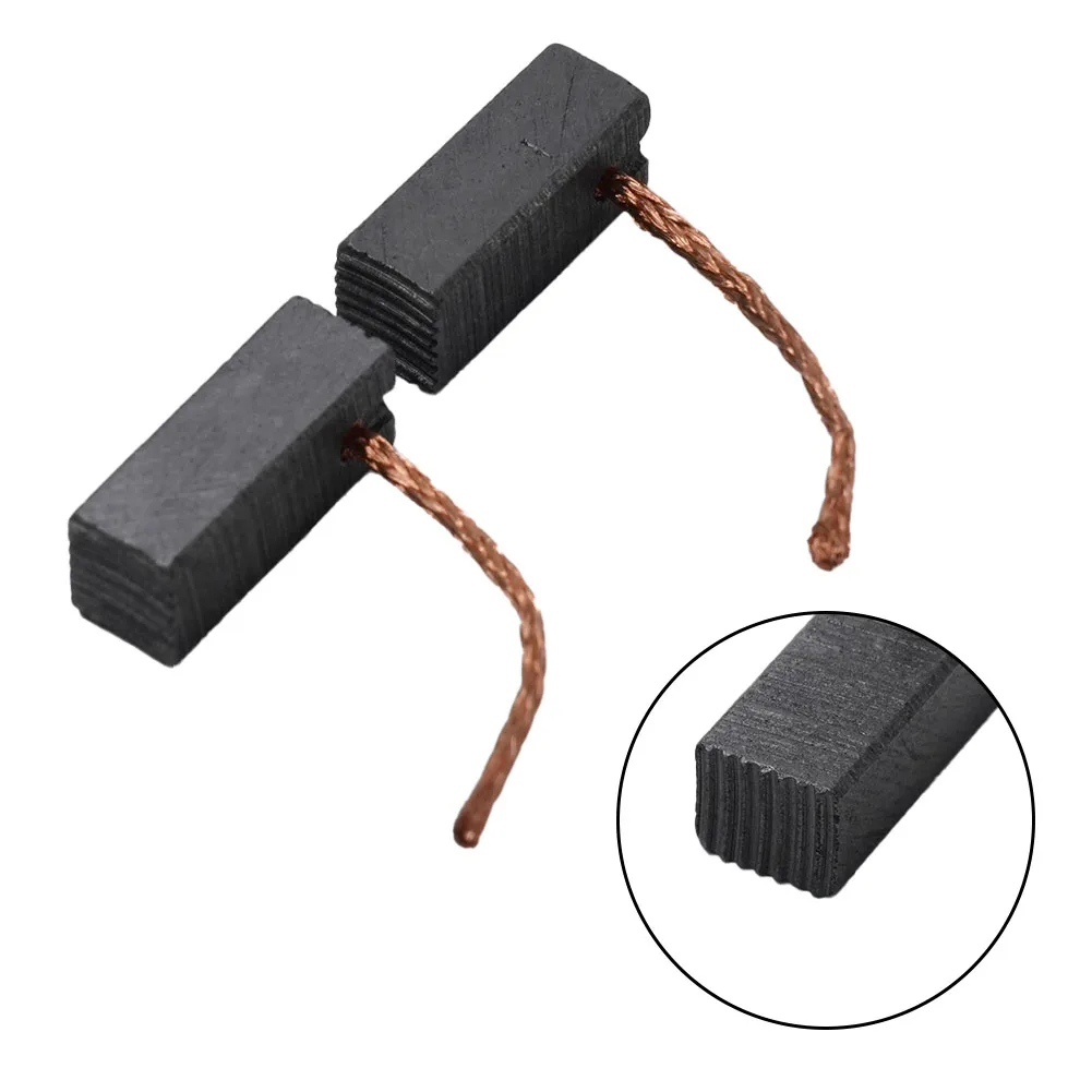 Reliable Carbon Motor Brushes for Power Tool Maintenance and Repair Suitable for Many Different Applications (2 Pack)