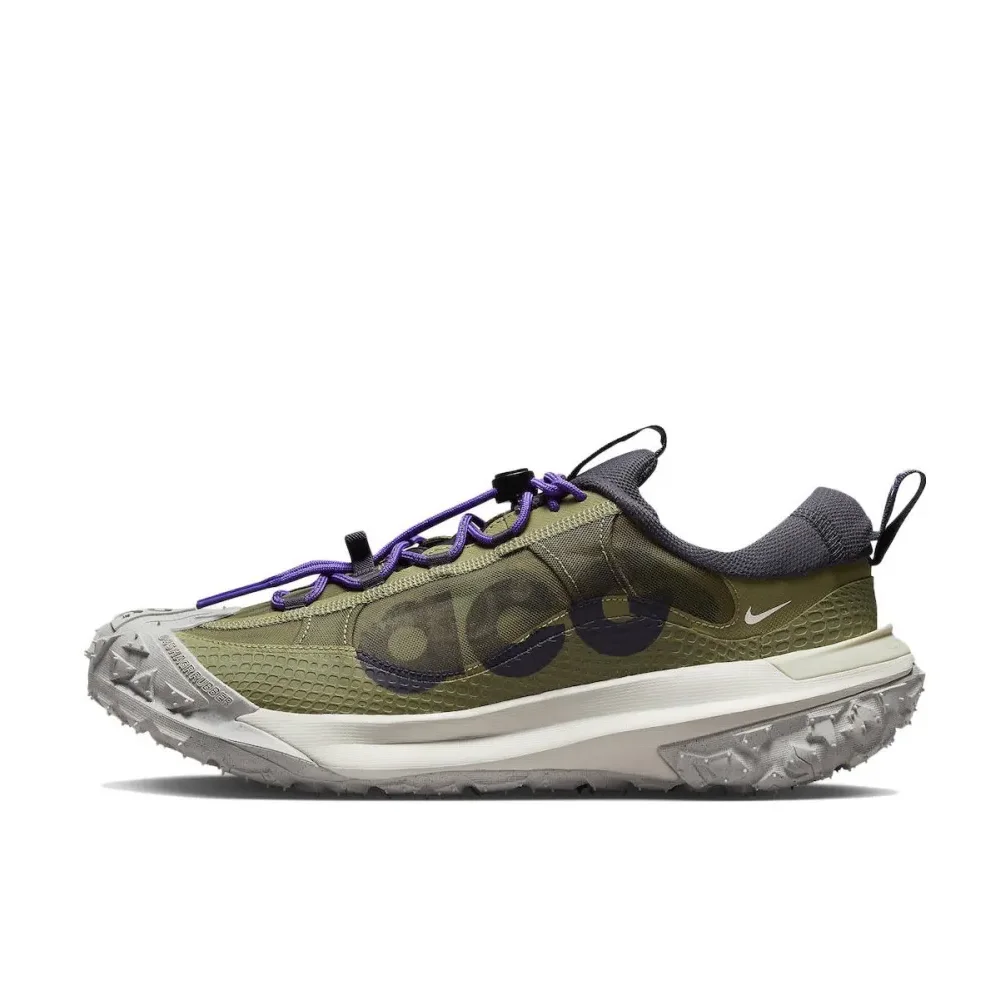 Nike Nueva inclusión ACG Mountain Fly 2 Green Low Top Trail Shoes Zapatillas impermeables y transpirables para hombres y mujeres