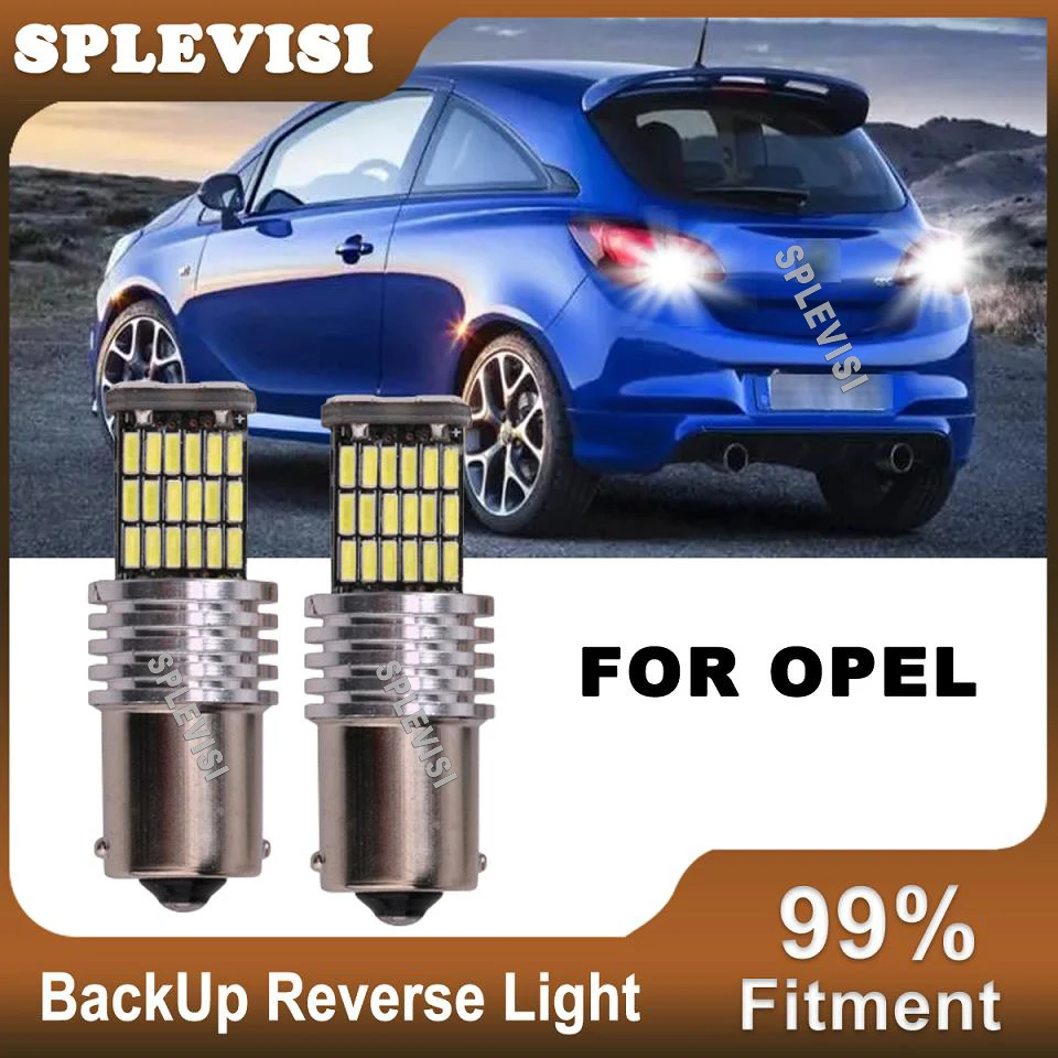 

LED Reverse Light 12V 2x LED P21W BA15S 7506 1156 Backup Lamp For Opel Astra F G H Corsa B C D E Vectra b c Zafira A