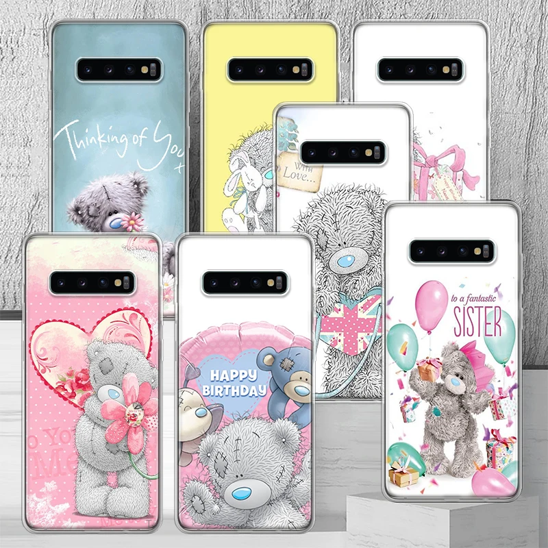 Teddy Me To You Bear Phone Case Shell For Samsung Galaxy S24 S23 S22 Ultra S21 Plus S20 FE S10 S10E S9 S8 + Cover Capa Funda