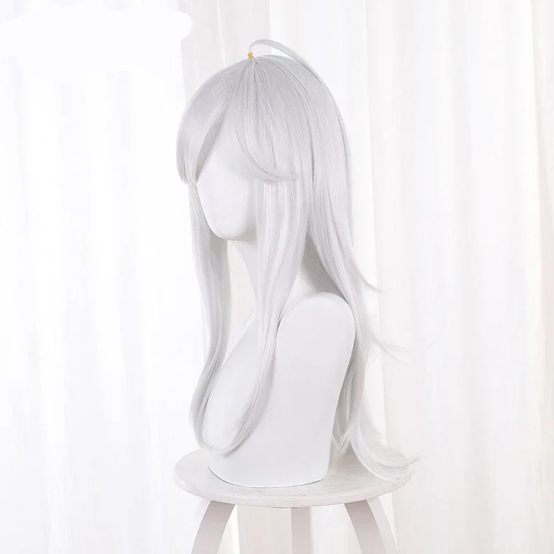 

Genshin Impact Sumeru Cosplay Cyno perruque longue argent blanc Halloween Cyno Cosplay perruque résistant à la chaleur perruques