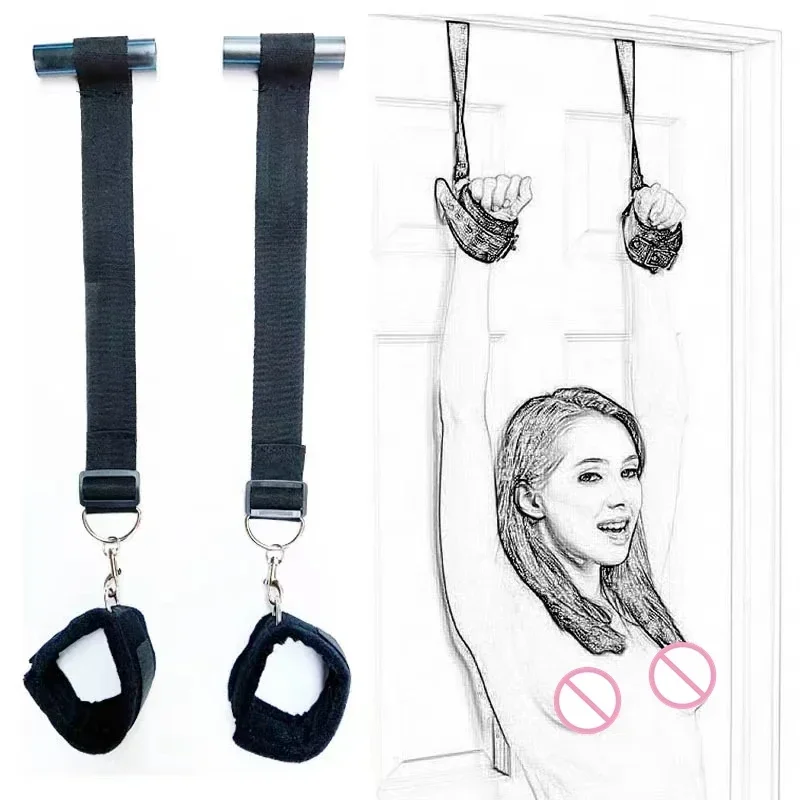 Shackles on The Door BDSM Bondage Restraint Sex Swing Hanging on Door Fetish Slave Adult Erotic Accessories Adult Sex Games