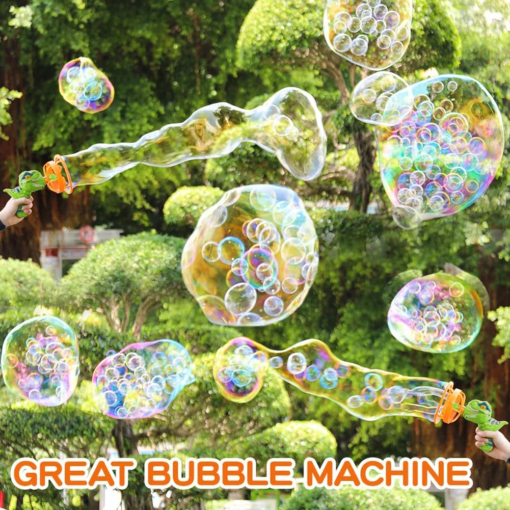 Bubble Machine Dinosaur Machine Speelgoed Geschikt voor kinderen en peuters Gun Party Gifts Verjaardag