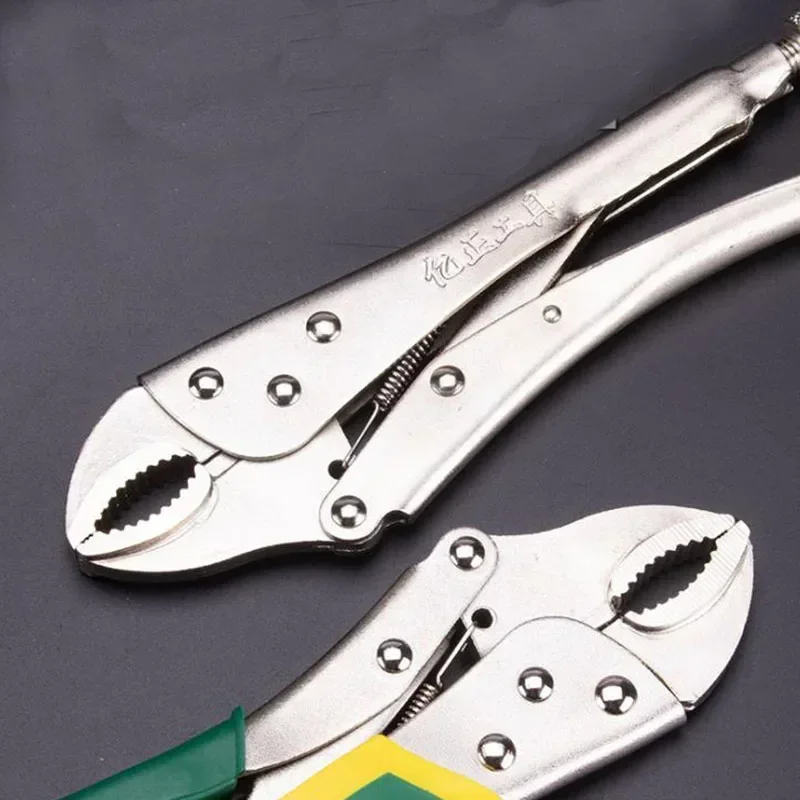 New Locking Pliers Welding Tools Pliers Carbon Steel Round Mouth Straight Jaw Vise High Torque Fixed Clamping Hand Tools