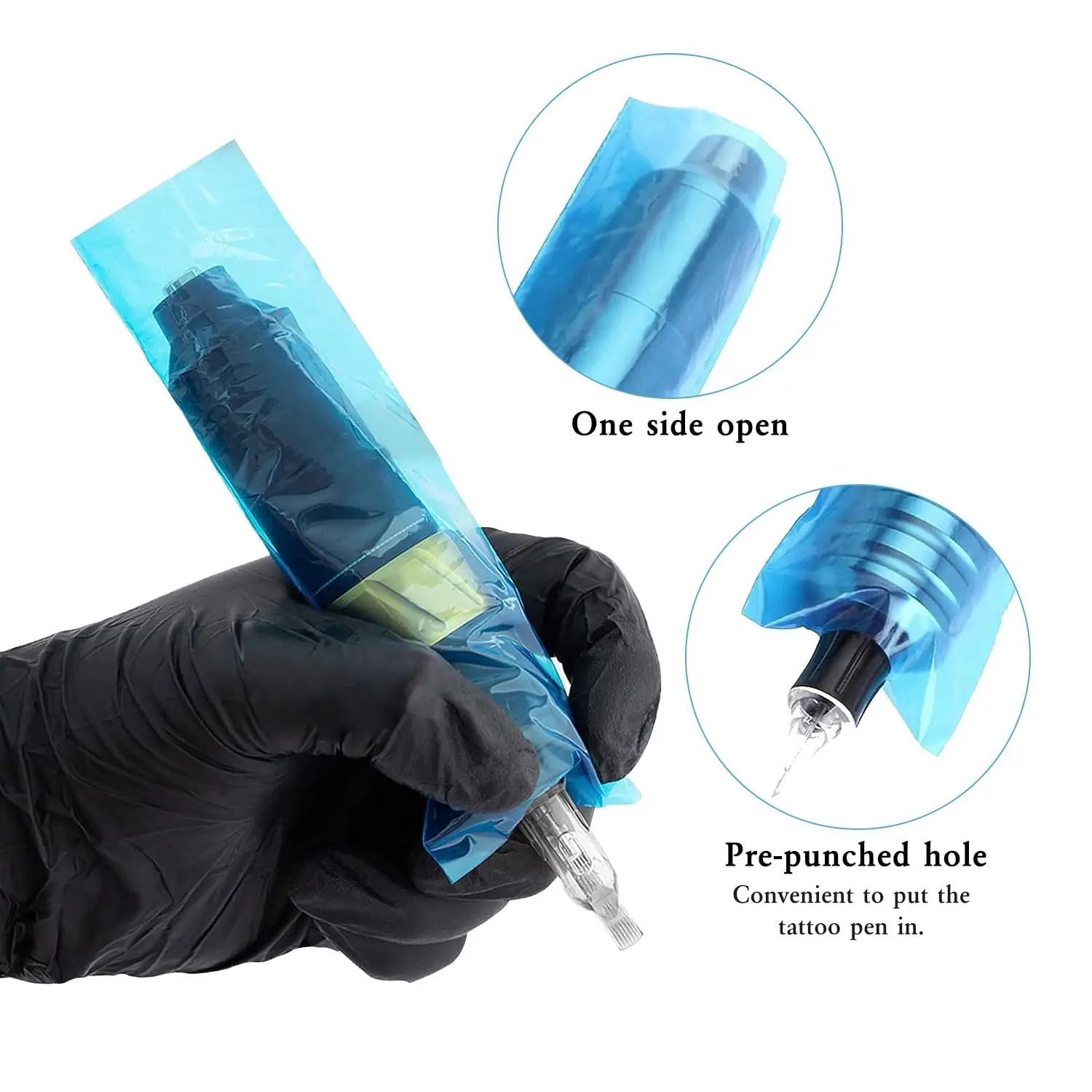 

200 шт./пакет, одноразовые картриджи для татуировки, ручка для машины, чехлы для ручек, размер PLUS, для беспроводной большой размер, чехлы для ручек, сумки