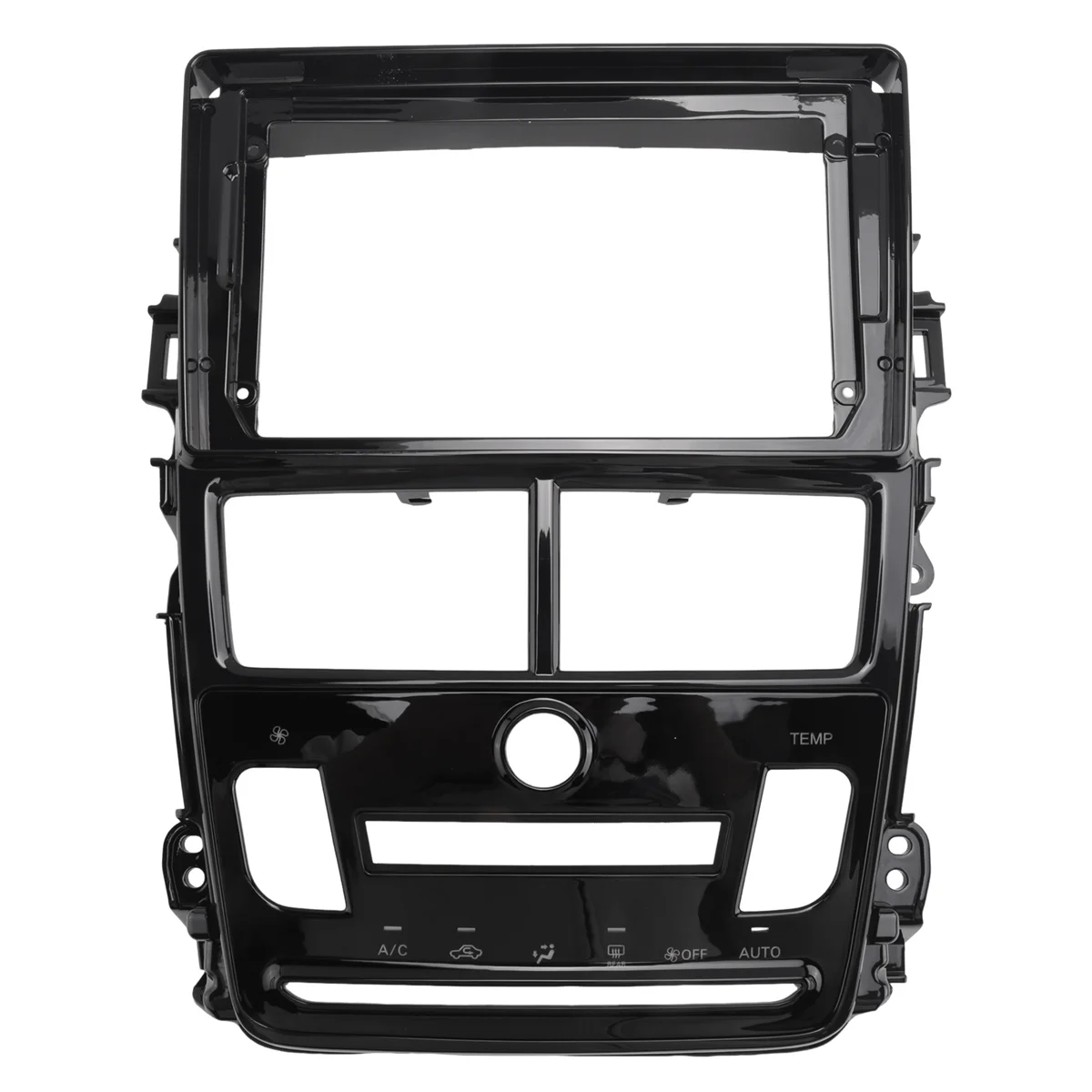 2 Din Car Radio Fascia Frame Adapter for Toyota Vios Yaris 2018-2020 RHD 9 INCH Screen DVD Player Fitting Panel Kit(AT)