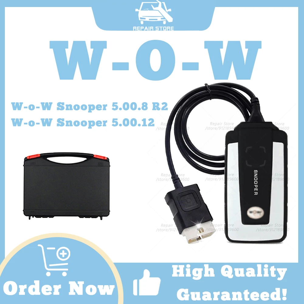 

Diagnostic Tools W-O-W Dual chip with 21 relays SW W-o-W Snooper 5.00.8 R2/5.00.12 Compatible Bluetooth OBD cables Repair Tools